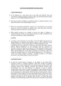 International relations / Special Rapporteur / Human rights / Yogyakarta Principles / International Covenant on Civil and Political Rights / Internal Security Act / Economic /  social and cultural rights / Refugee / Human rights in Fiji / Human rights instruments / Ethics / Law