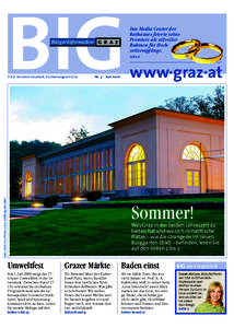 BIG Bürger-Information Nr. 3 I JuniFotos: Stadt Graz/Fischer, Harry Schiffer (großes Bild)