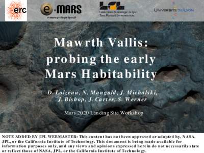 Mawrth Vallis / Mars / Planetary geology