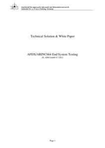 Test execution engine / Test script / Technology / Manufacturing / Software testing / Avionics Full-Duplex Switched Ethernet / Test plan