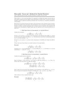Elementary algebra / Partial fractions / Algebra / Fraction / Polynomial / Rational function / Division / S0 / Mathematics / Arithmetic / Elementary arithmetic