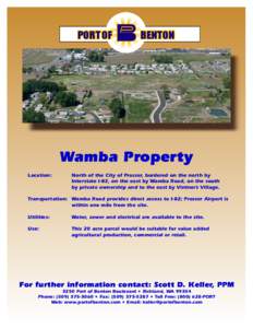 PORT OF  BENTON Wamba Property Location: