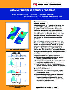 C&R TECHNOLOGIES®  Advanced Design Tools Not just better answers ... better design