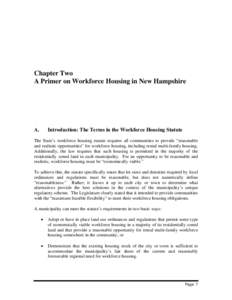 Municipal Guidance Document of Workforce Housing