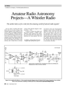 Meteorology / Space plasmas / Geomagnetism / Radio spectrum / Space science / Whistler / Hiss / Radio atmospheric / Very low frequency / Electromagnetism / Physics / Electrical phenomena