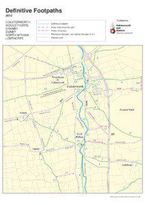 Definitive Footpaths 2012 COLSTERWORTH