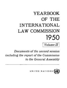 YEARBOOK OF THE INTERNATIONAL LAW COMMISSION  1950