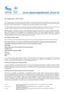 Food safety / Packaging / Quality / ISO 22000 / Food industry / Food science / Benchmarking / Food processing / Shelf life / Technology / Safety / Management