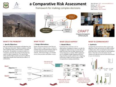 a Comparative Risk Assessment  Steve Norman, USFS, [removed] Danny C. Lee, USFS Karin Rogers, UNCA’s NEMAC Jim Fox, UNCA’s NEMAC