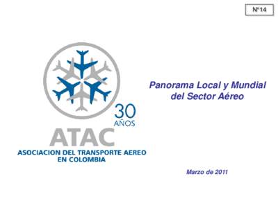 N°14  Panorama Local y Mundial del Sector Aéreo  Marzo de 2011