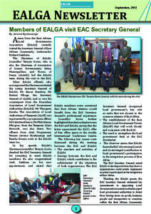 EALGA NEWSLETTER  EALGA East African Local Governments Association