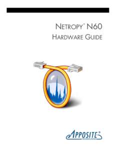 NETROPY N60 ® HARDWARE GUIDE  ®