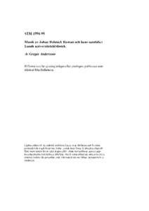 STM 1994–95  Musik av Johan Helmich Roman och hans samtida…