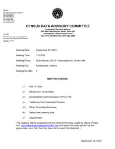 NT[removed]Census Data Advisory Committee