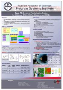 Russian Academy of Sciences  Program Systems Institute Open TS: Dynamic Parallelization System for Multicore CPUs, SMPs, Clusters, and GRIDs Overview