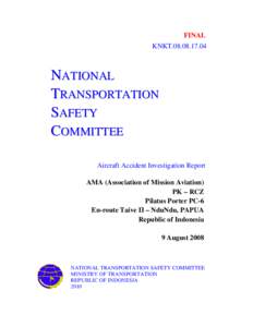 National Transportation Safety Committee / Aviation accidents and incidents / Flight operations quality assurance / Flight data recorder / Flight recorder / Directorate General of Civil Aviation / SilkAir Flight 185 / Garuda Indonesia Flight 200 / Air safety / Transport / Aviation