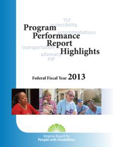 Federal Fiscal Year[removed]Virginia Board for People with Disabilities