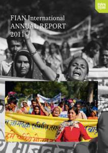 FIAN International Annual Report 2011 Annual Report 2011 FIAN International