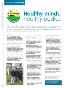 Healthy minds, healthy bodies > Sonia Hegarty  Health Power of of Education a community