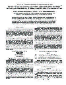 Harris et al., eds., 2006, The Triassic-Jurassic Terrestrial Transition. New Mexico Museum of Natural History and Science Bulletin[removed]