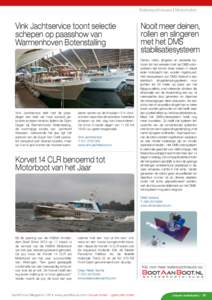 Watersportnieuws | Motorboten  Vink Jachtservice toont selectie schepen op paasshow van Warmenhoven Botenstalling