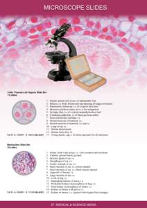 MICROSCOPE SLIDES  Cells, Tissues and Organs Slide Set 13 slides  Cat #: JL-1ScMH - $ [removed]Ex.GST)