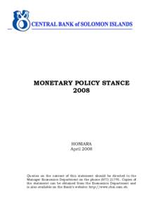 Microsoft Word - Monetary Policy Stancefinal for public.doc