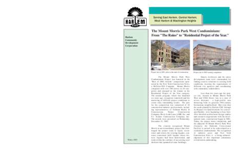Page 4  Historic Preservation Harlem Community Development