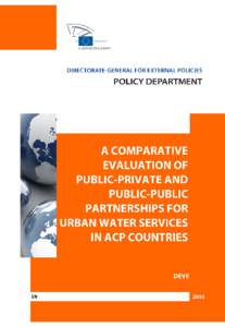 Government / Economics / Concession / Business / Water supply / Workforce productivity / Water privatization / Public economics / Public–public partnership / Public–private partnership