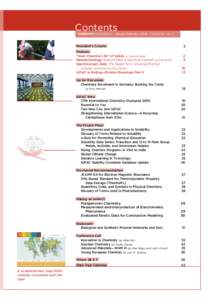 Contents CHEMISTRY International January-February 2006 Volume 28 No. 1  President’s Column
