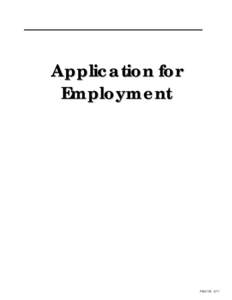 Employment / Recruitment / Human resource management / Business / Personal life / Background check / Application for employment / Criminal record / Dismissal / South African labour law / Job interview