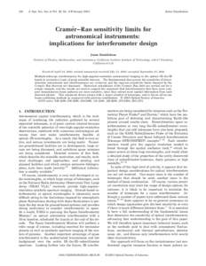 Telescopes / Optics / Interferometry / Intensity interferometer / Astronomical interferometer / Photon / Deconvolution / Aperture synthesis / Coherence / Physics / Observational astronomy / Quantum optics