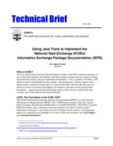 Technical Brief  May 2012 SEARCH The National Consortium for Justice Information and Statistics