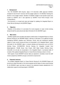 UNEP/NOWPAP/CEARAC/FPM 8/11 Annex IX Page 1 1. Background The 14th NOWPAP IGM (Toyama, Japan, 8-10 Decemberapproved CEARAC