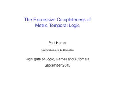 The Expressive Completeness of Metric Temporal Logic *2ex