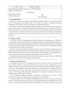 ENVIRONMENTAL RISK ASSESSMENT OF CHEMICALS 6th