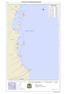 TANZANIA STRAIGHT BASELINE  1:1,200,000 40°E