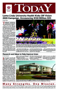 Wednesday, July 23, 2014 SPECIAL ISSUE: Vision 2020 Revealed