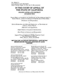 No. E062777 [consolidated with E058293] (Inyo County Super. Ct. No. SI CV PBIN THE COURT OF APPEAL OF THE STATE OF CALIFORNIA
