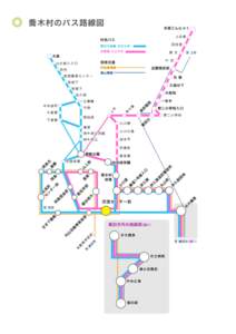 喬木村のバス路線図  運行表：氏乗線 そよかぜ 上り