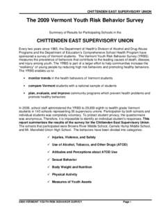 2009 Chittenden East YRBS