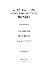 Raleigh /  North Carolina / North Carolina House of Representatives / United States District Court for the Middle District of North Carolina / Geography of North Carolina / North Carolina / North Carolina Court of Appeals