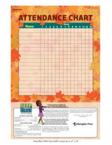 2 Attendance Chart Sessions 1–13 Deep Blue : ORSS • Fall 2015