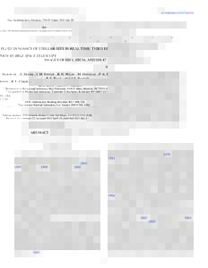 The Astrophysical Journal, 736:29 (20pp), 2011 July 20 ! C[removed]doi:[removed]637X[removed]