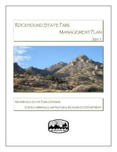 ROCKHOUND STATE PARK MANAGEMENT PLAN[removed]NEW MEXICO STATE PARKS DIVISION