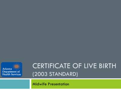 Certificate of Live birth[removed]standard)