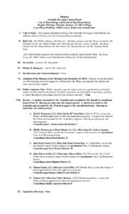 Minutes Alcoholic Beverage Control Board City of Baton Rouge and Parish of East Baton Rouge Regular Meeting, Thursday January 22, 2015 4:30 pm Court Plaza Building, 10500 Coursey Boulevard, Second Floor I. Call to Order 