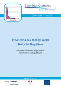 Relatórios Orphanet  Prevalence distribution of rare diseases