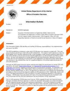 OAS[removed]United States Department of the Interior Office of Aviation Services  Information Bulletin