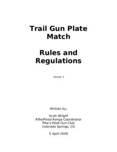 Trail Gun Plate Match Rules and Regulations Version 3